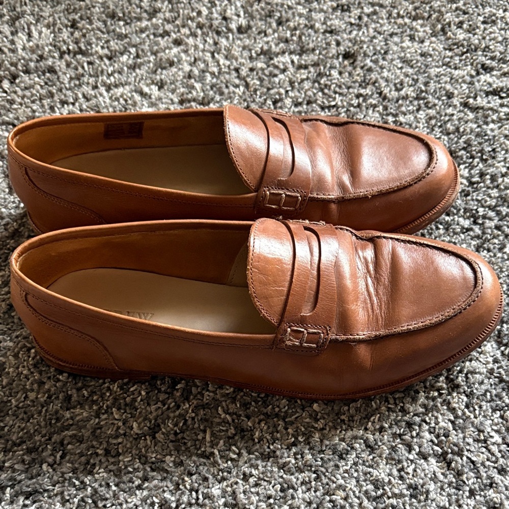 Jcrew Brown Leather Loafers